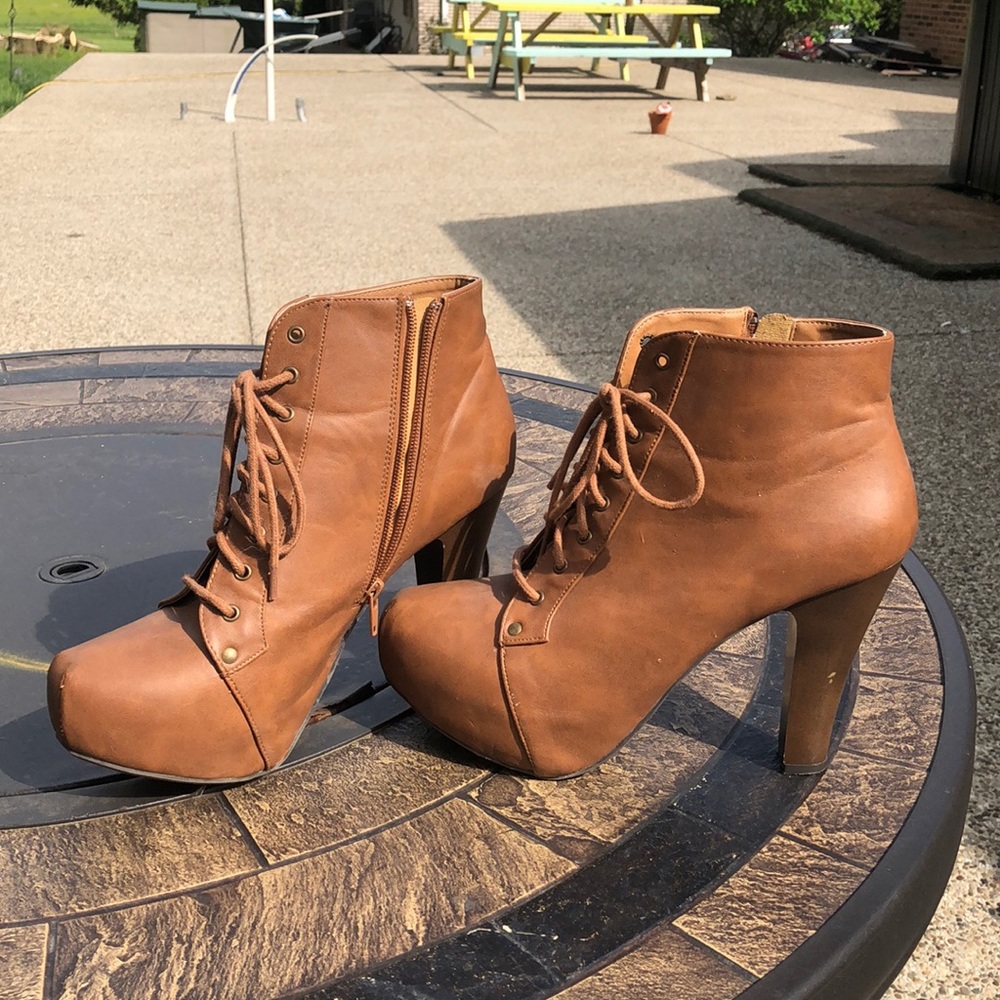 Brown booties